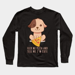 Pizza Dog Long Sleeve T-Shirt